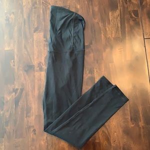 Be Maternity XS Black leggings, full front panel